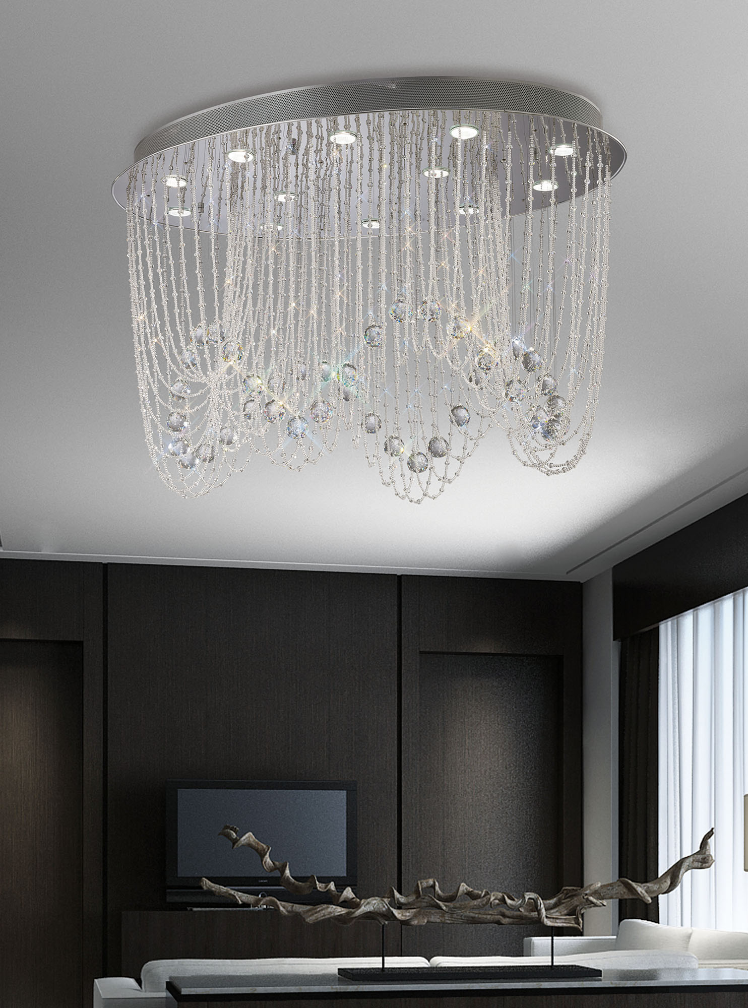 Camilla Crystal Ceiling Lights Diyas Flush Crystal Fittings Camilla Crystal Ceiling Lights Diyas Flush Crystal Fittings
